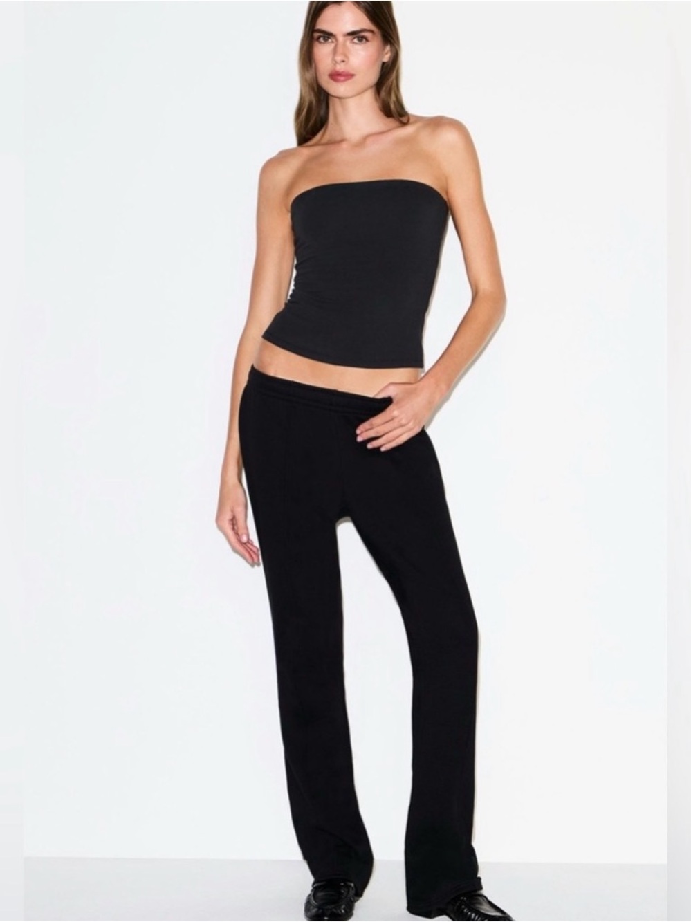 SKIMS Women’s Onyx Cotton Fleece Jogger Slim Pant Sweatpants M